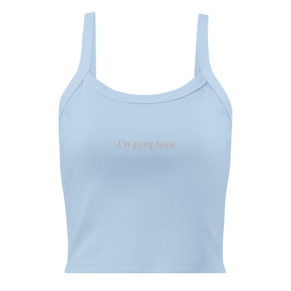 seb 'i'm going home' micro-rib tank top - Image 3